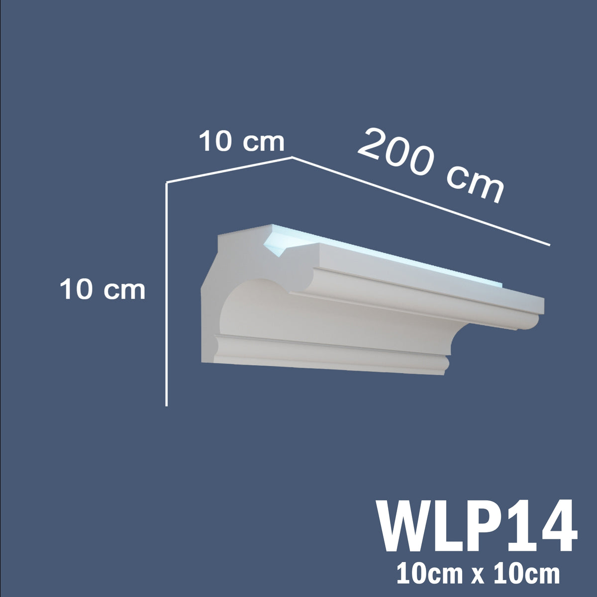 LED Coving for Ceilings Cornice XPS Extruded Polystyrene WLP14