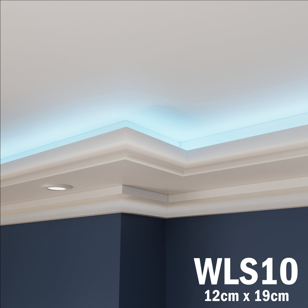 LED Coving for Ceilings Cornice XPS Extruded Polystyrene WLS10