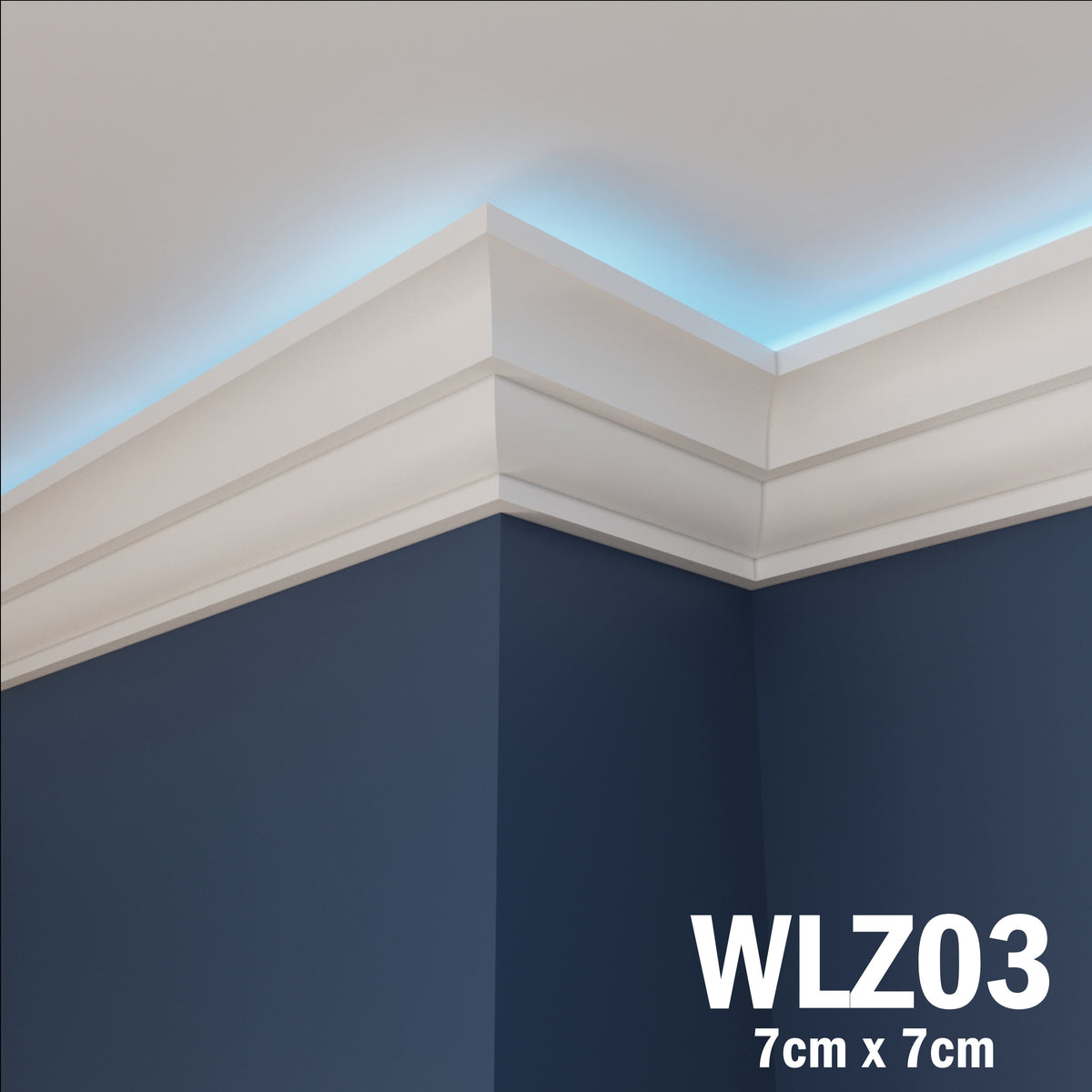 LED Coving for Ceilings Cornice XPS Extruded Polystyrene WLZ03