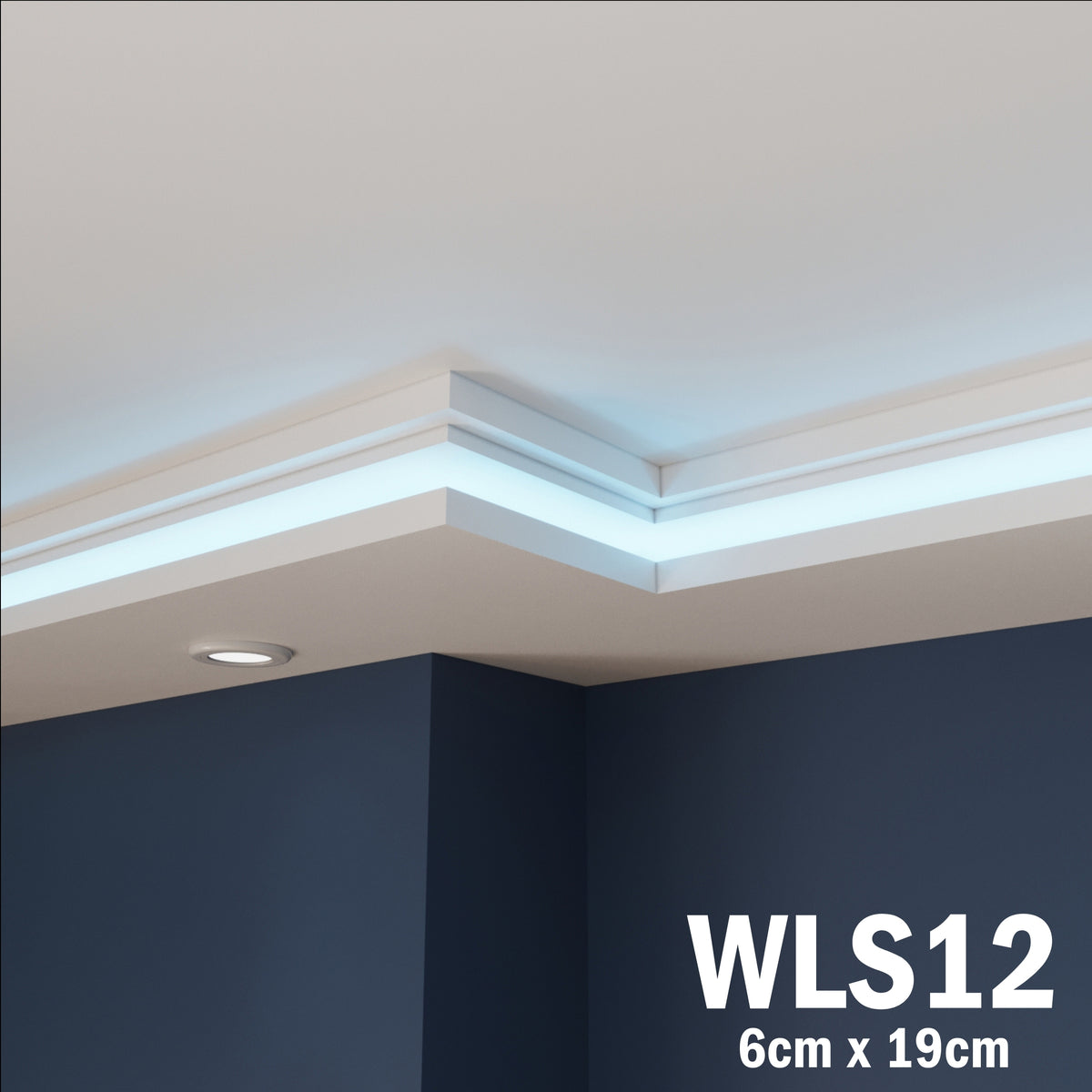 LED Coving for Ceilings Cornice XPS Extruded Polystyrene WLS12