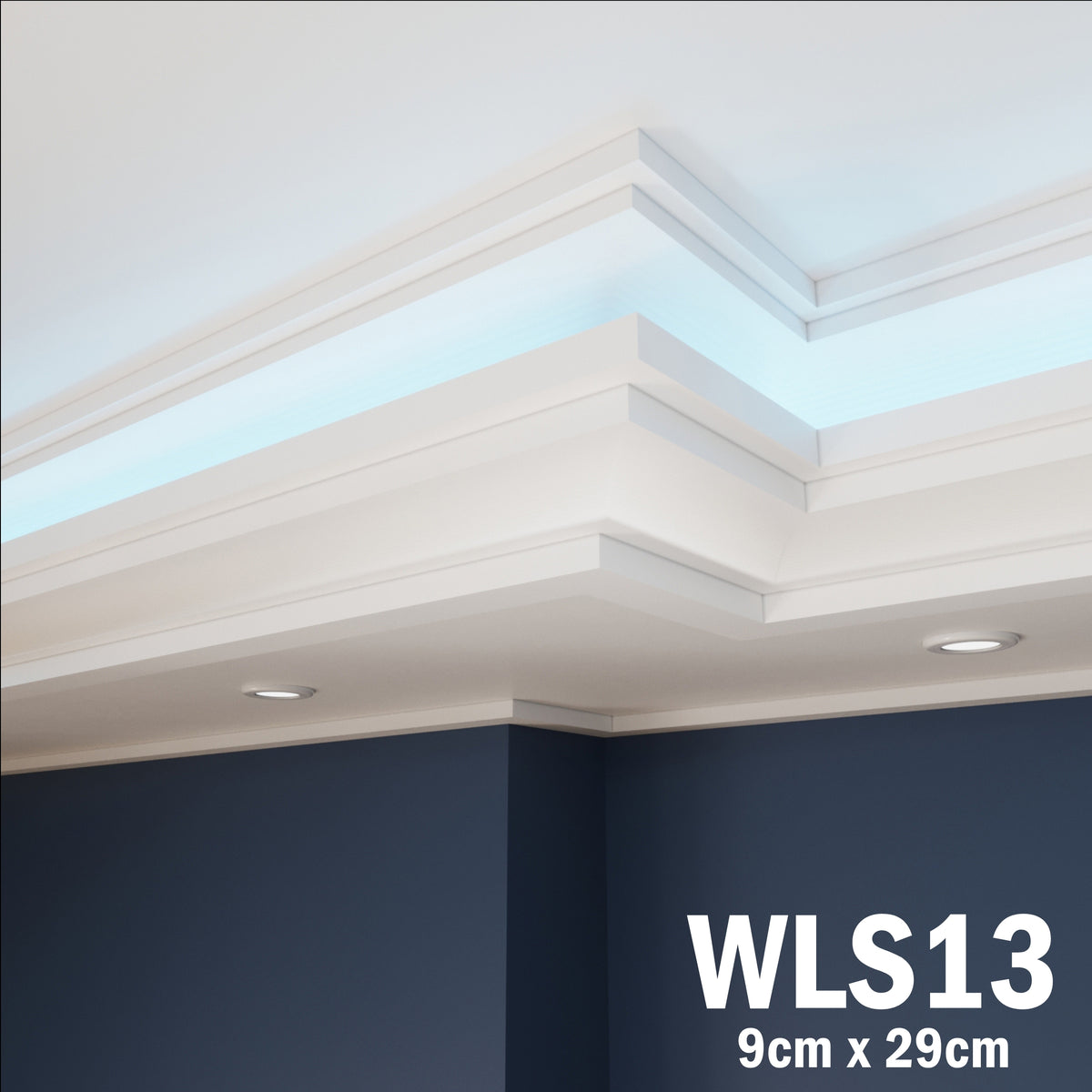 LED Coving for Ceilings Cornice XPS Extruded Polystyrene WLS13