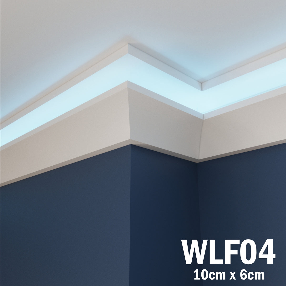 LED Coving for Ceilings Cornice XPS Extruded Polystyrene WLF04