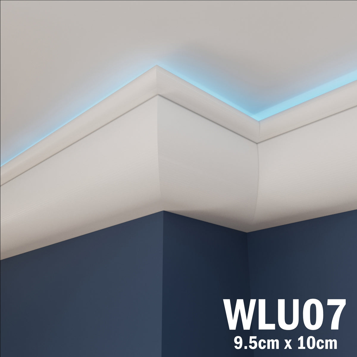 LED Coving for Ceilings Cornice XPS Extruded Polystyrene WLU07