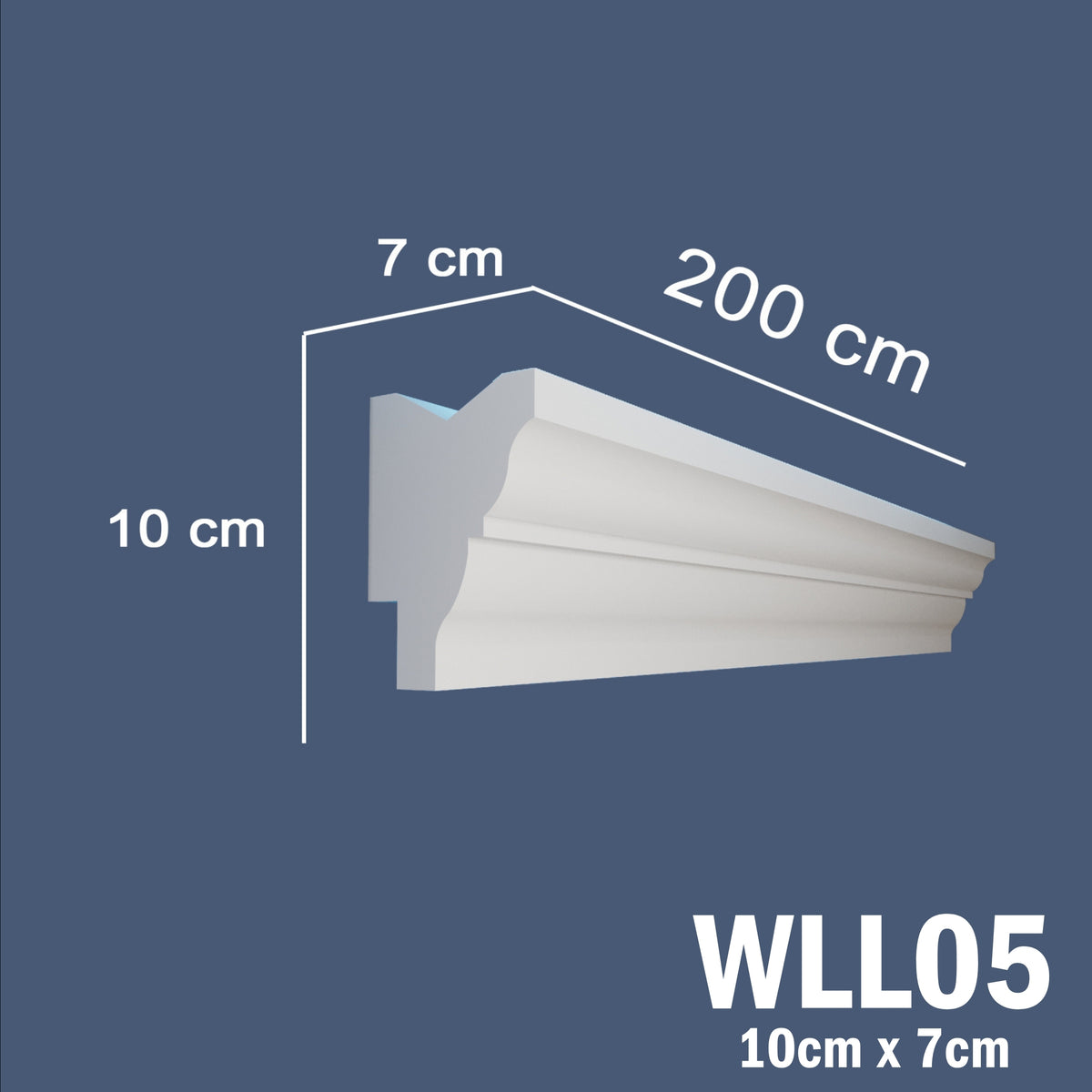 LED Coving for Ceilings Cornice XPS Extruded Polystyrene WLL05