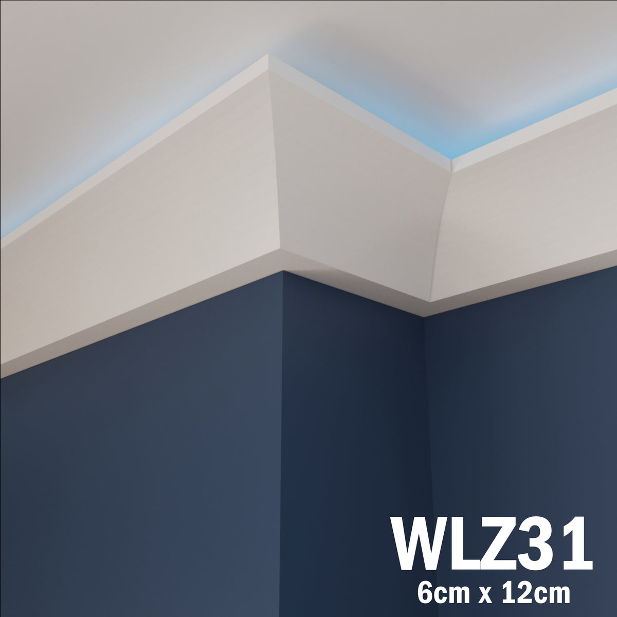 LED Coving for Ceilings Cornice XPS Extruded Polystyrene WLZ31