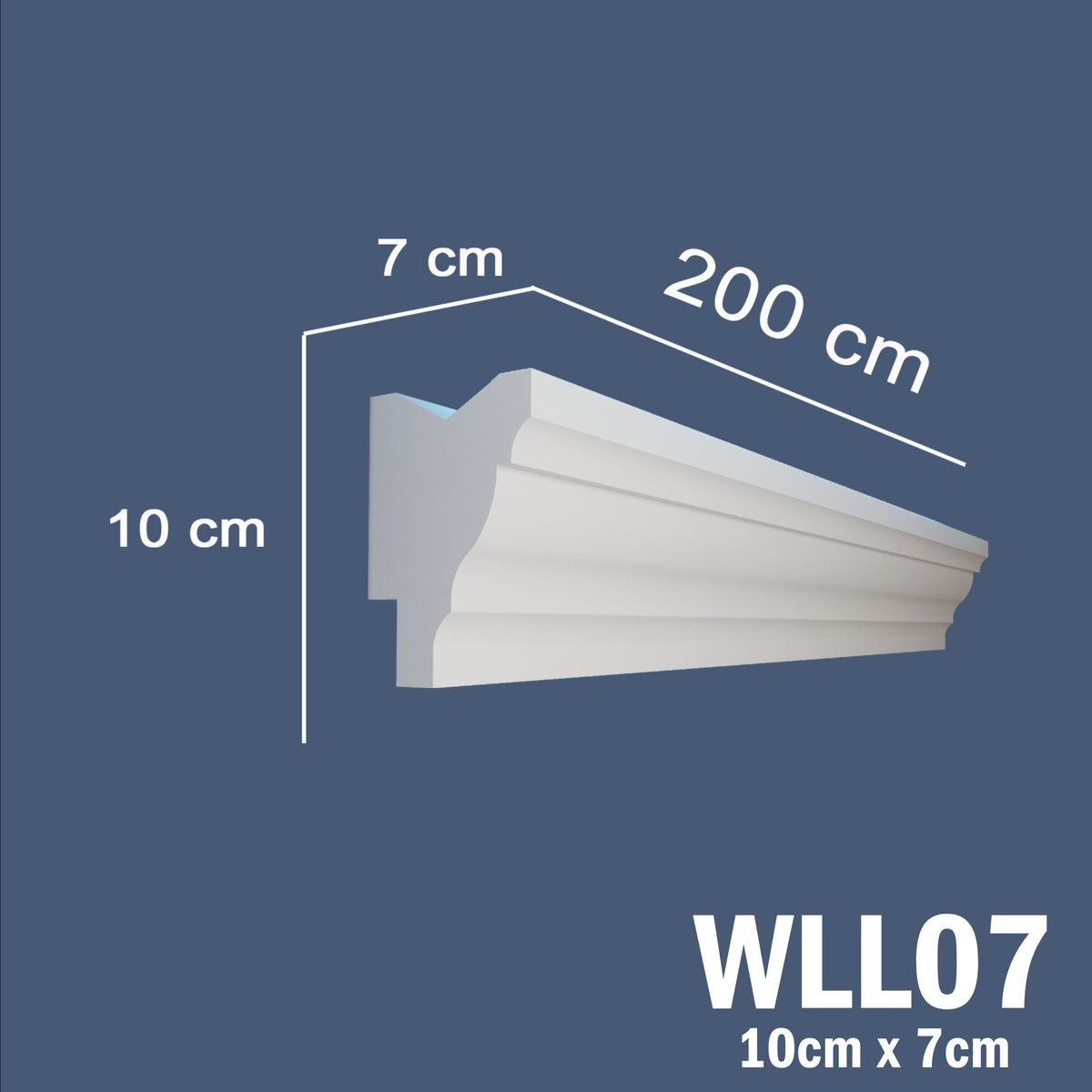 LED Coving for Ceilings Cornice XPS Extruded Polystyrene WLL07