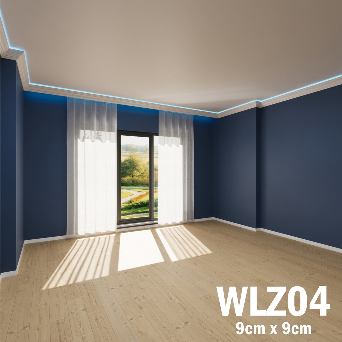 LED Coving for Ceilings Cornice XPS Extruded Polystyrene WLZ04