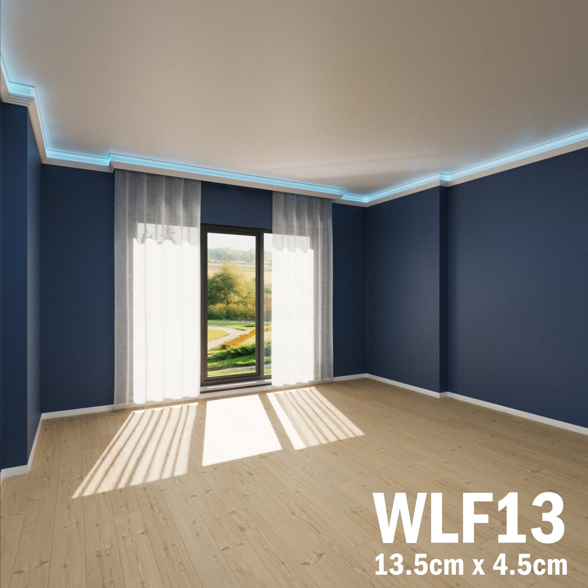 LED Coving for Ceilings Cornice XPS Extruded Polystyrene WLF13