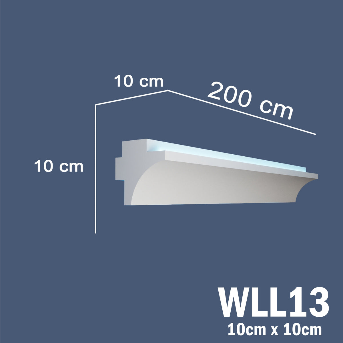 LED Coving for Ceilings Cornice XPS Extruded Polystyrene WLL13