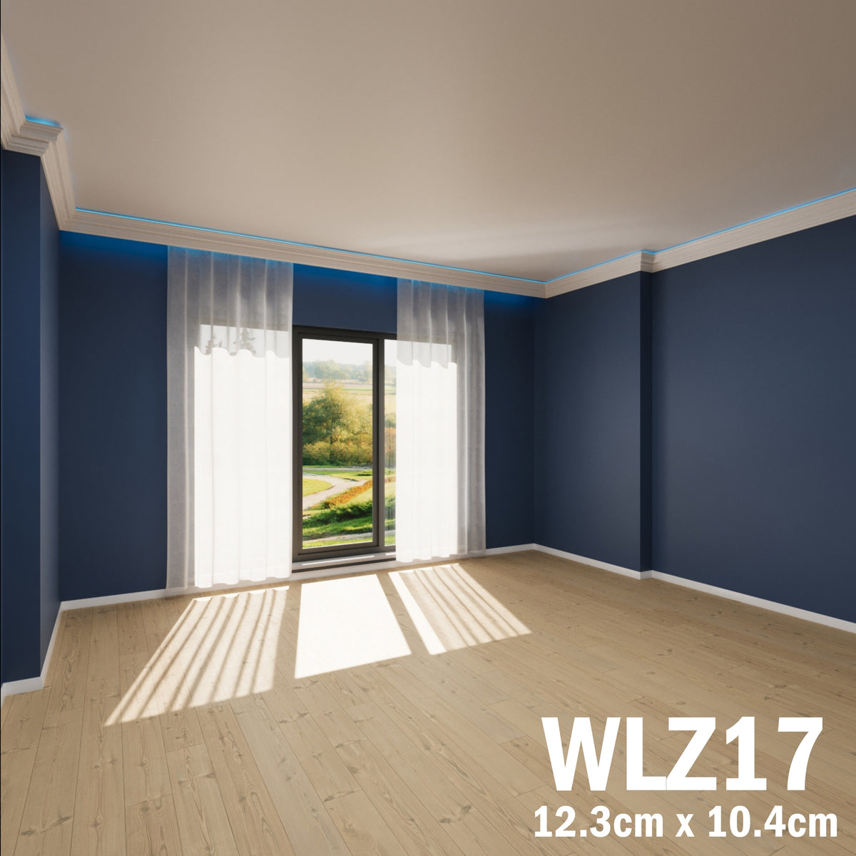 LED Coving for Ceilings Cornice XPS Extruded Polystyrene WLZ17