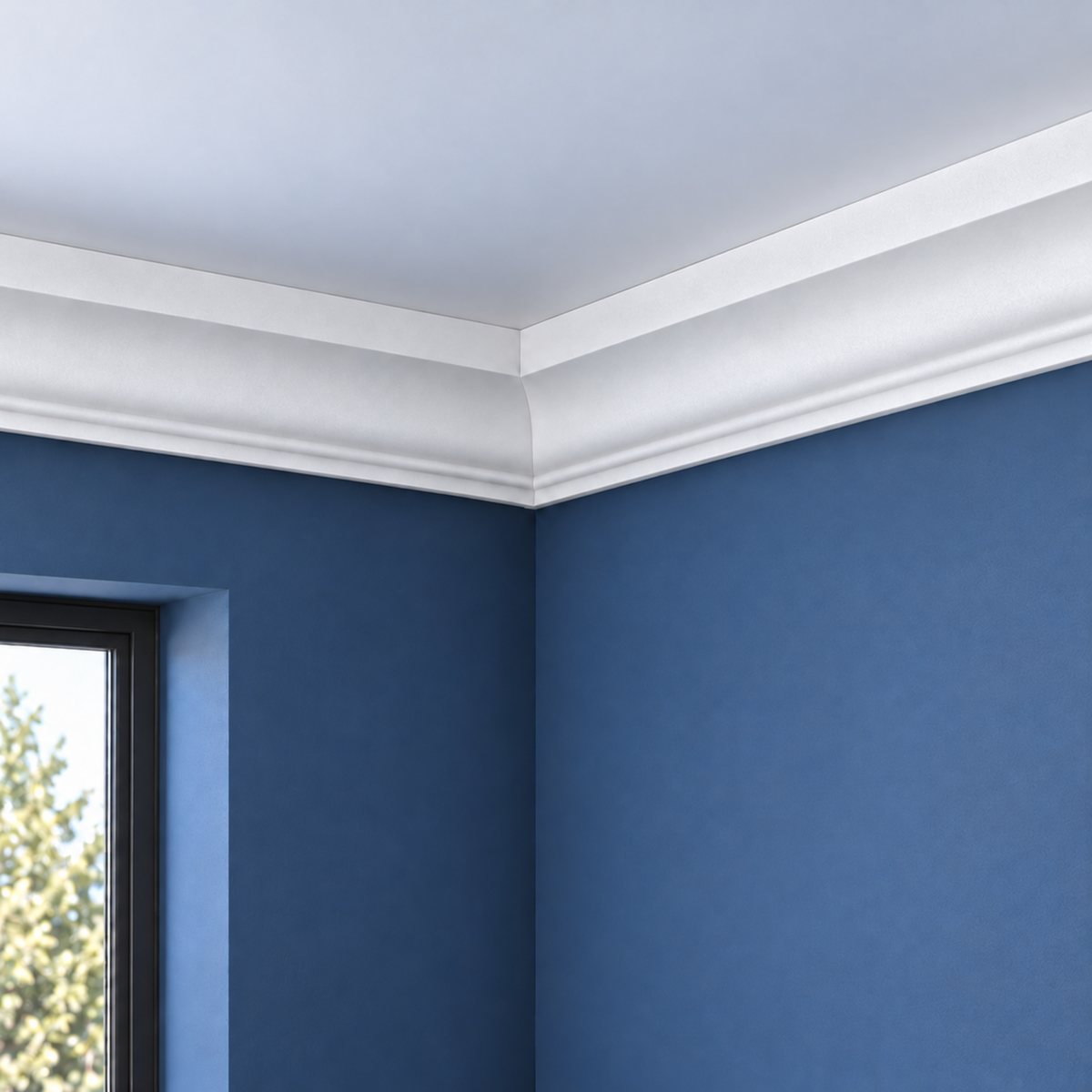Extruded Polystyrene Coving for Ceilings, Cornice 4x11cm GBW04