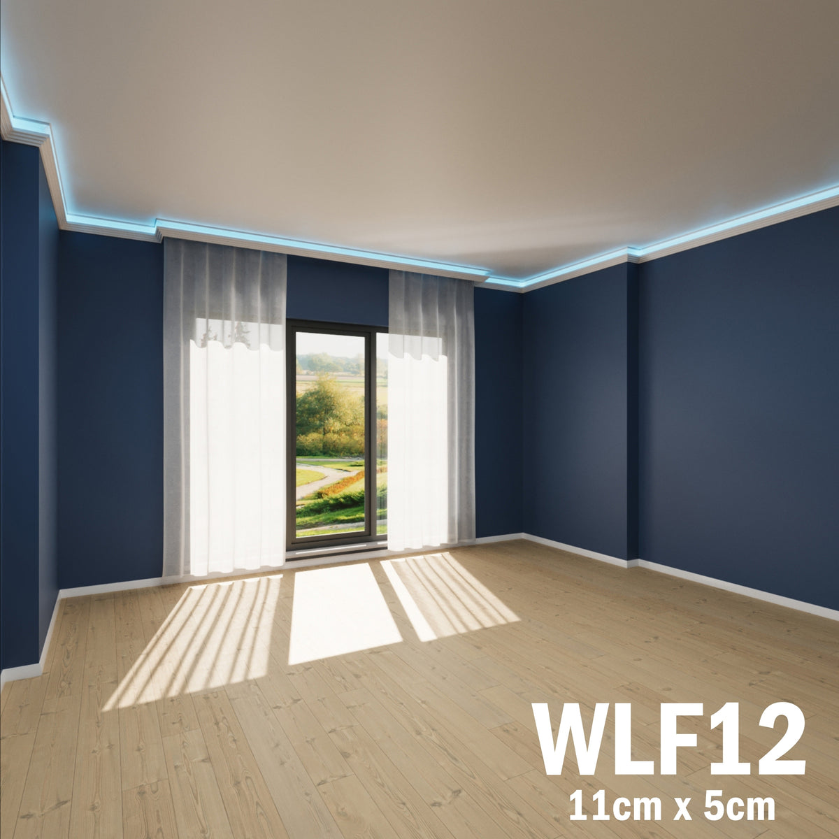 LED Coving for Ceilings Cornice XPS Extruded Polystyrene WLF12
