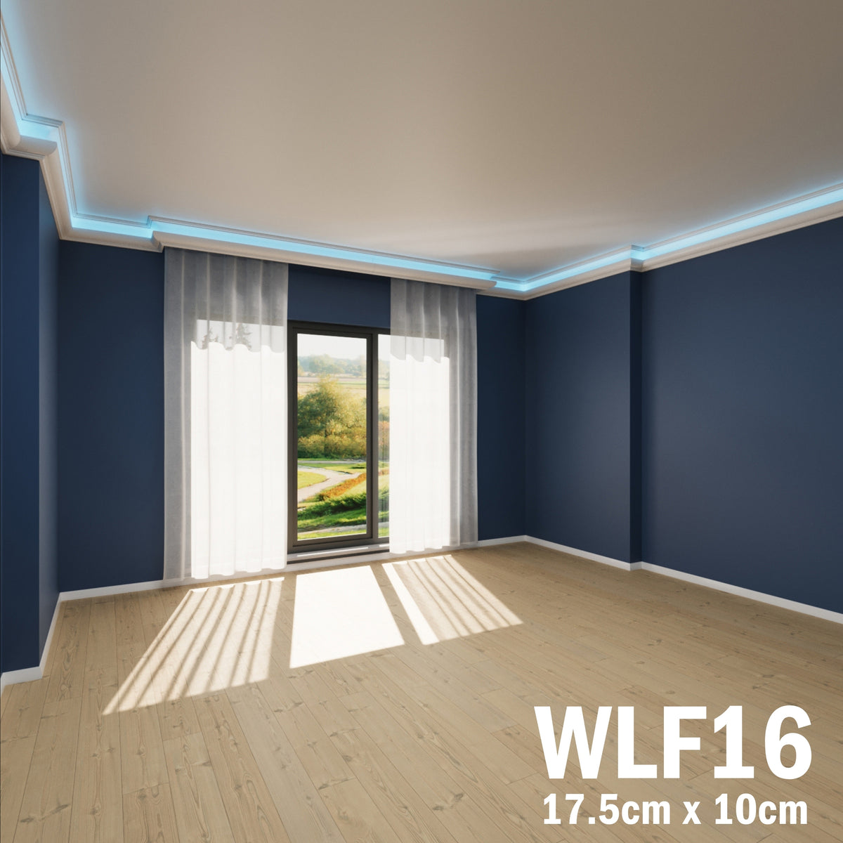 LED Coving for Ceilings Cornice XPS Extruded Polystyrene WLF16