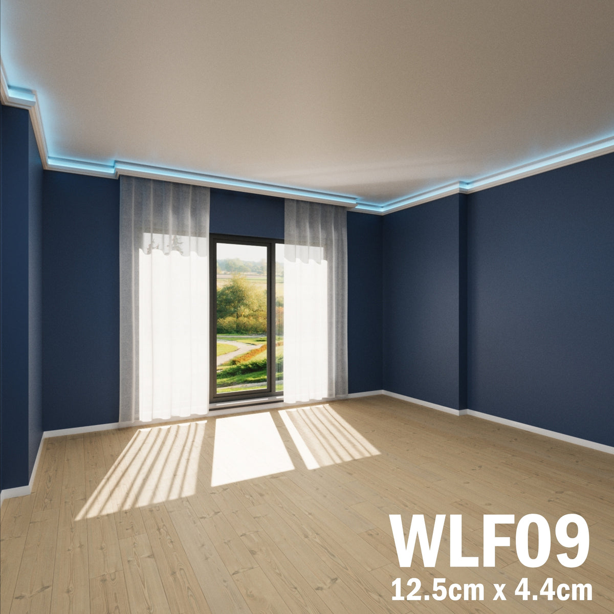 LED Coving for Ceilings Cornice XPS Extruded Polystyrene WLF09