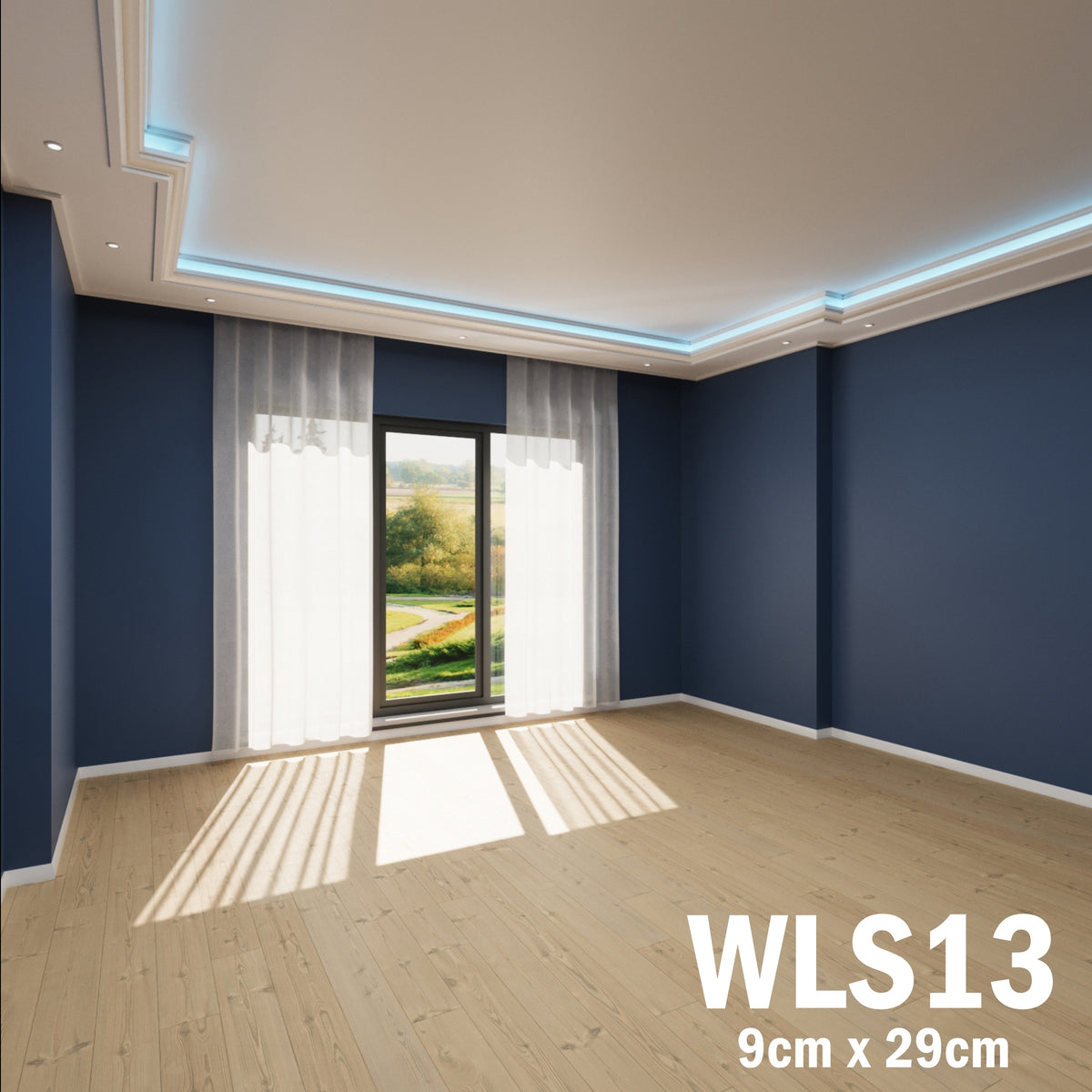 LED Coving for Ceilings Cornice XPS Extruded Polystyrene WLS13