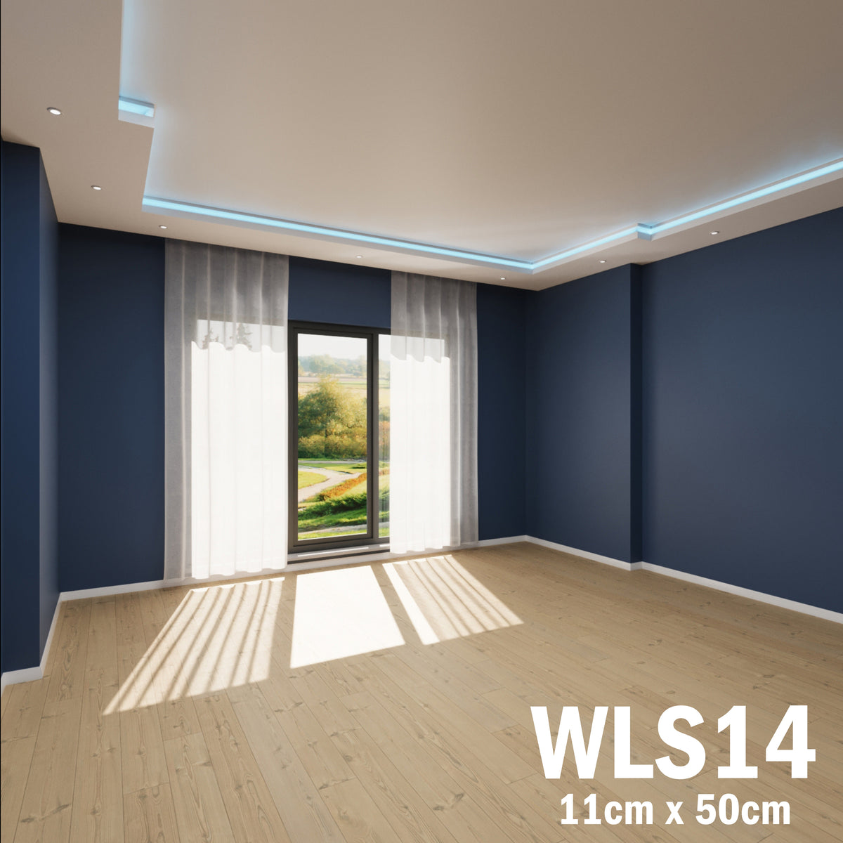LED Coving for Ceilings Cornice XPS Extruded Polystyrene WLS14