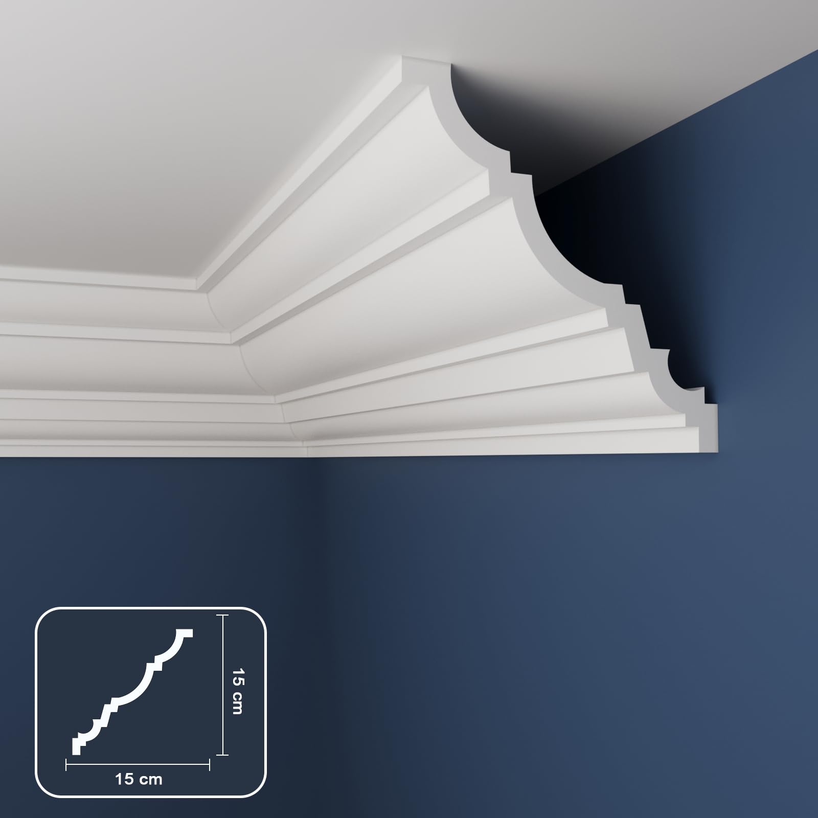 Coving for Ceilings Cornice XPS Extruded Polystyrene WW02
