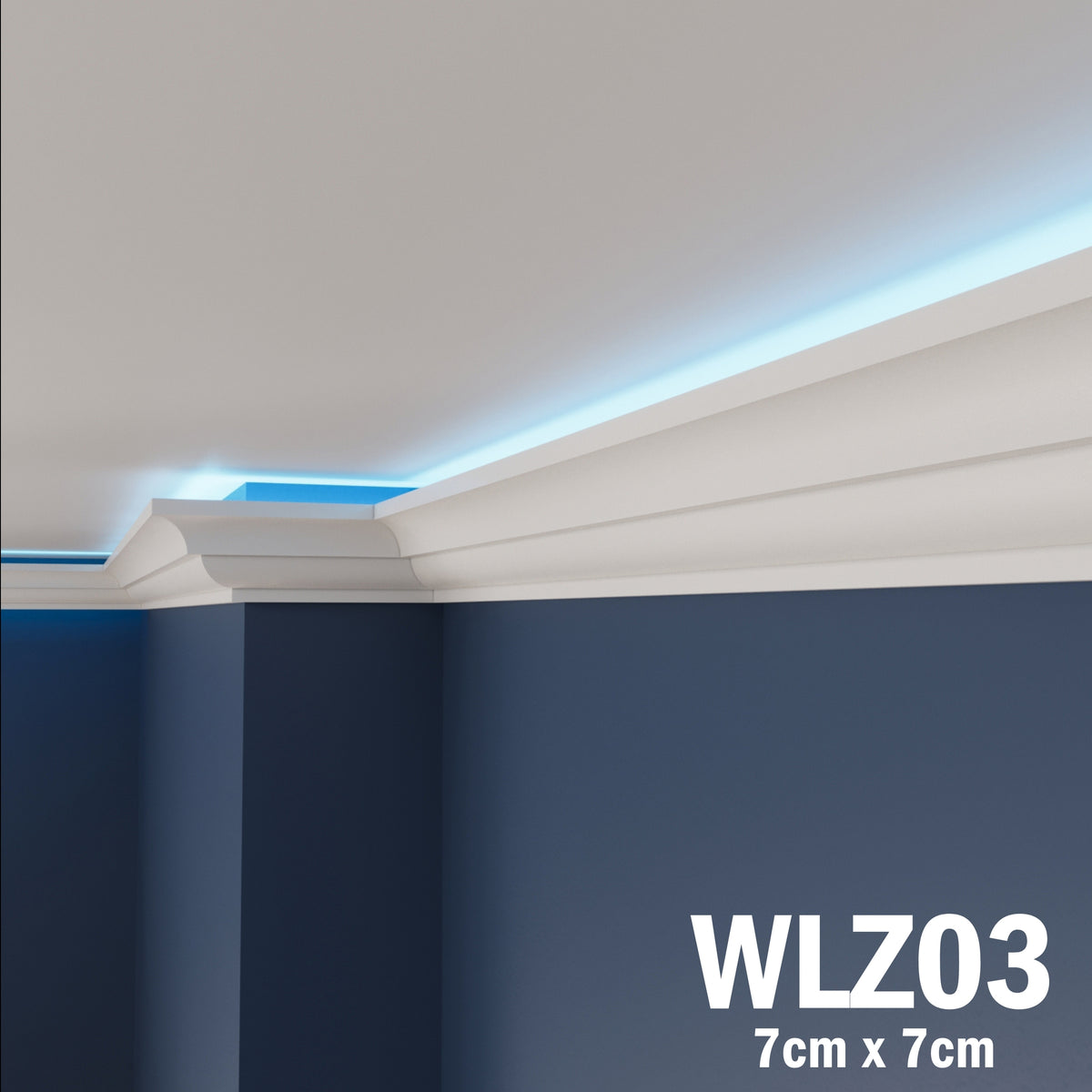 LED Coving for Ceilings Cornice XPS Extruded Polystyrene WLZ03