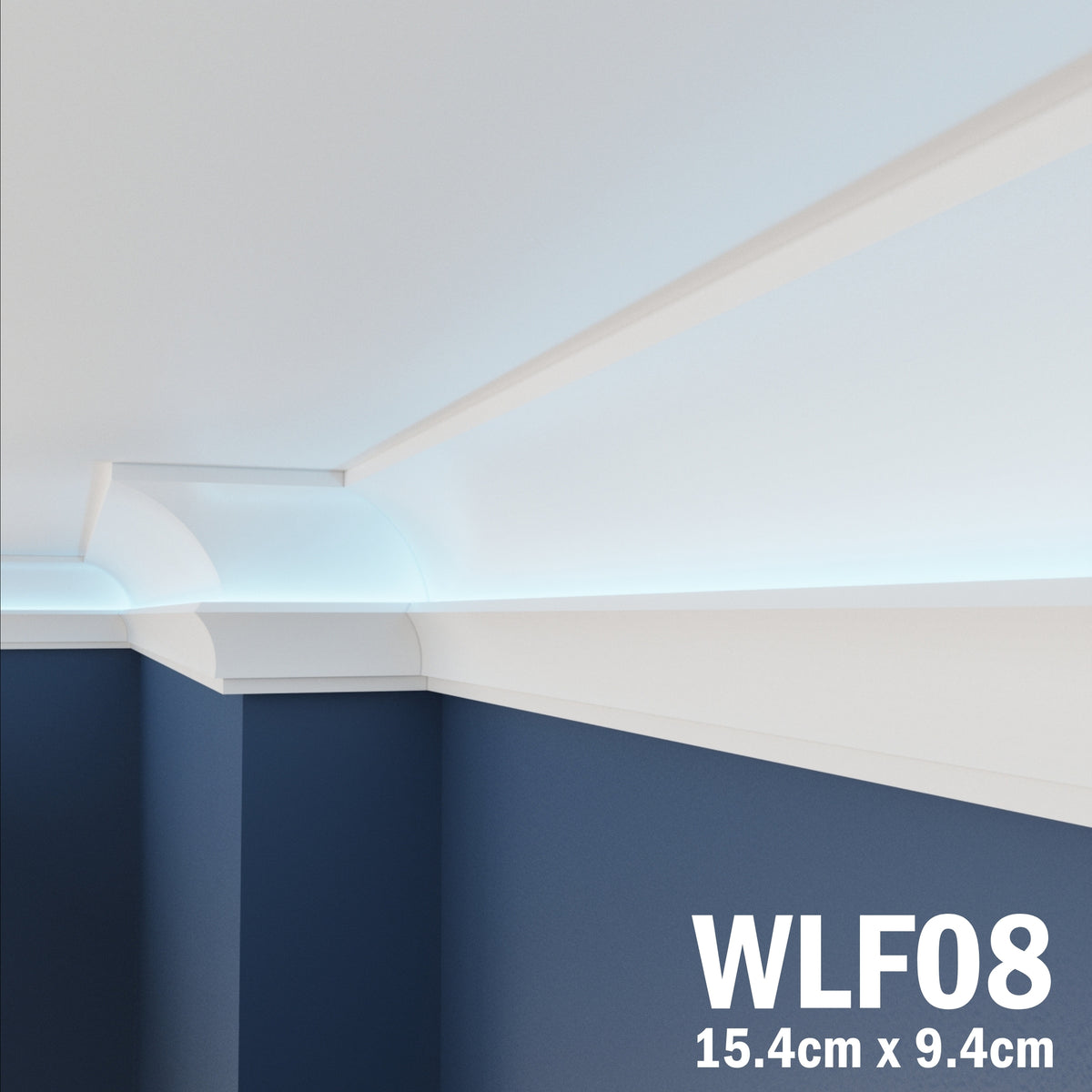 LED Coving for Ceilings Cornice XPS Extruded Polystyrene WLF08