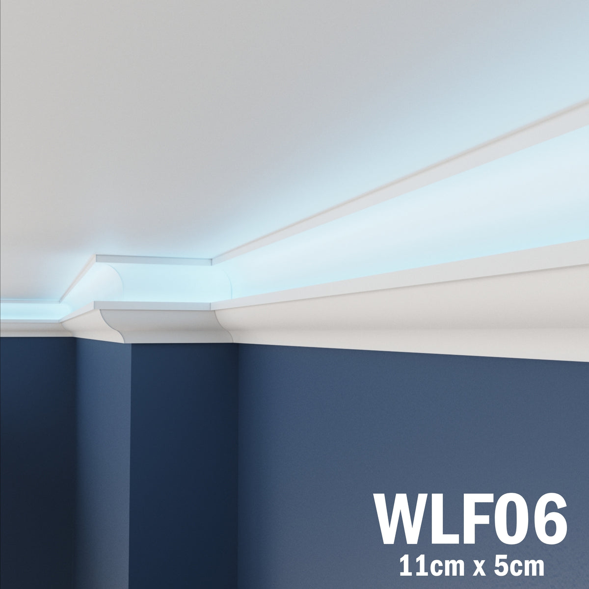 LED Coving for Ceilings Cornice XPS Extruded Polystyrene WLF06