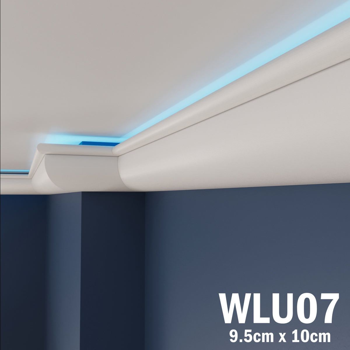 LED Coving for Ceilings Cornice XPS Extruded Polystyrene WLU07
