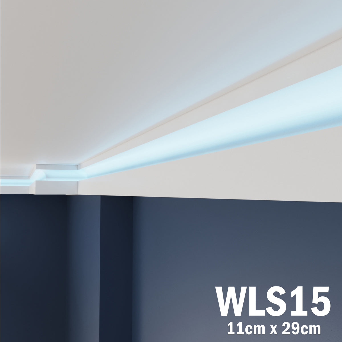 LED Coving for Ceilings Cornice XPS Extruded Polystyrene  WLS15