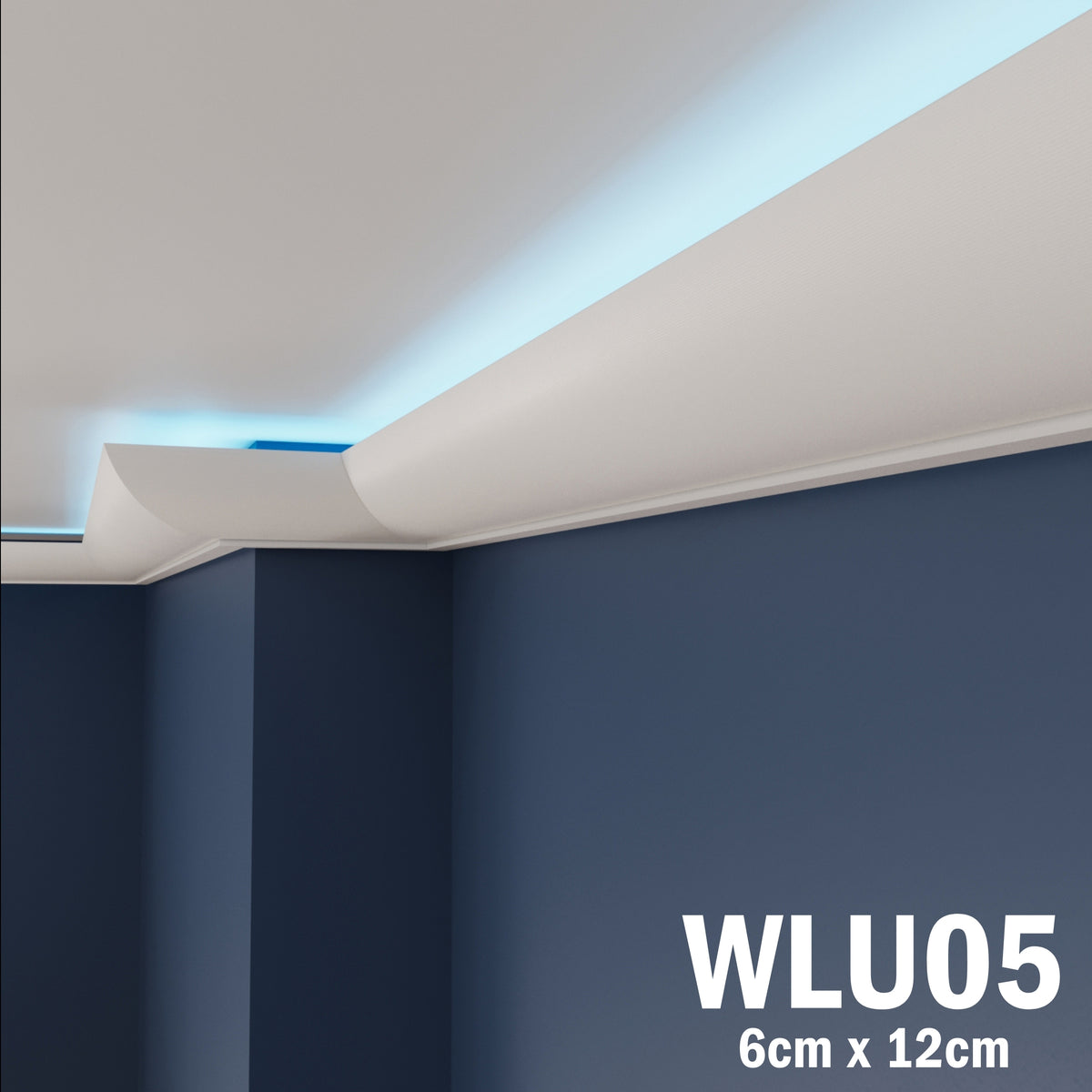 LED Coving for Ceilings Cornice XPS Extruded Polystyrene WLU05