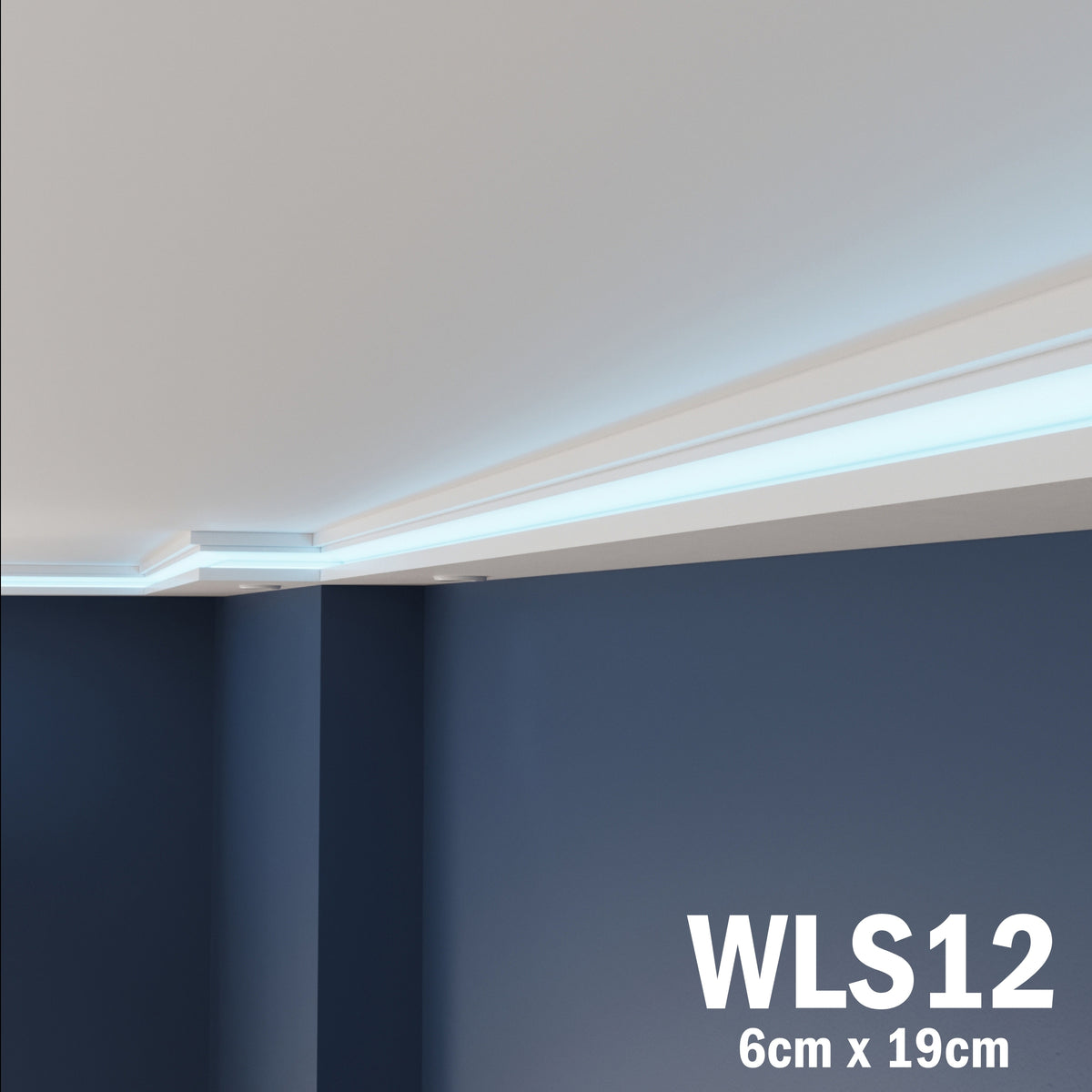 LED Coving for Ceilings Cornice XPS Extruded Polystyrene WLS12