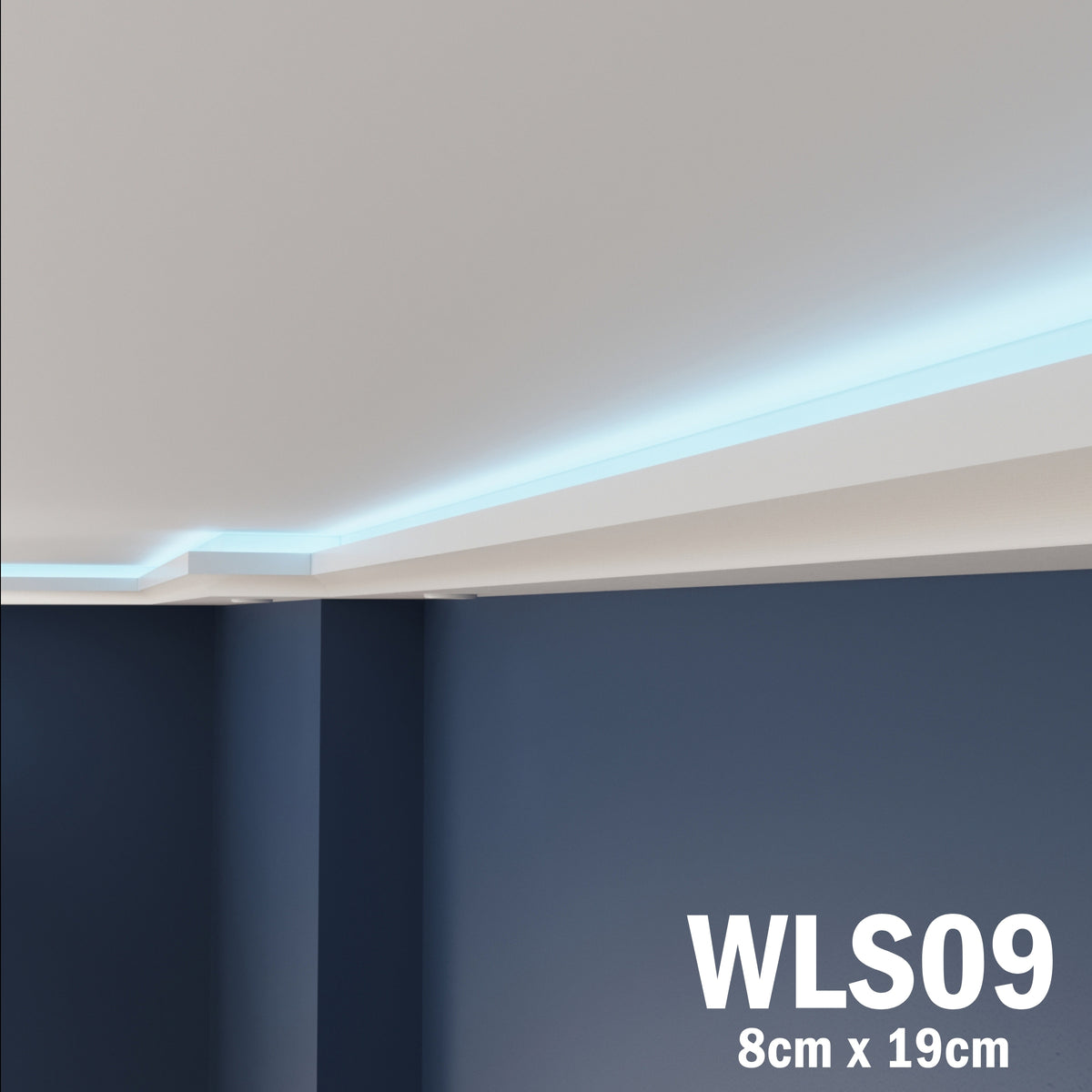 LED Coving for Ceilings Cornice XPS Extruded Polystyrene WLS09
