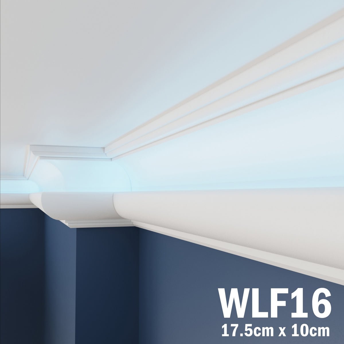 LED Coving for Ceilings Cornice XPS Extruded Polystyrene WLF16