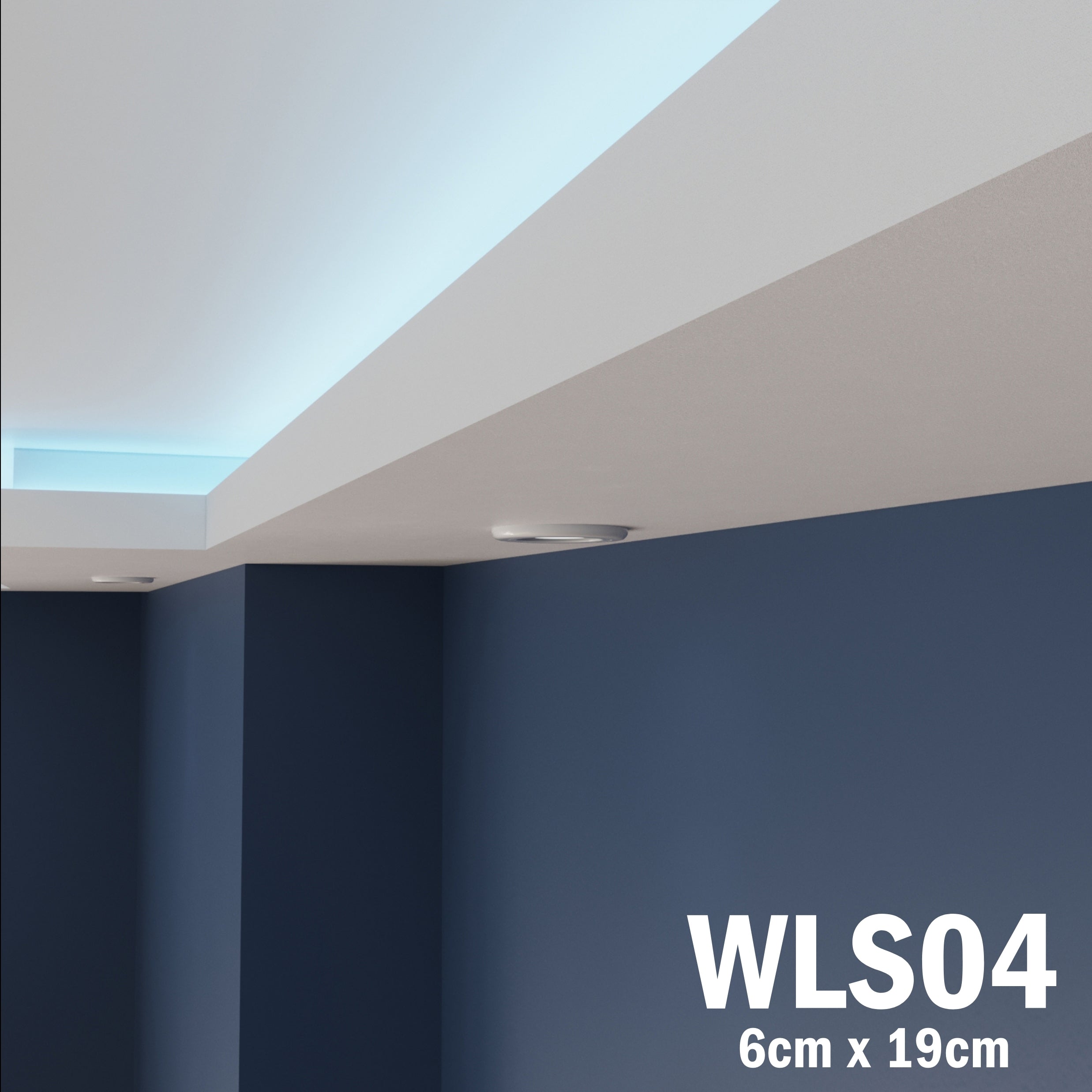 WLS04 Series XPS Cornice Coving – Decorative Coving Moulding for Ceilings, Lightweight Paintable Ceiling Coving Trim, Easy DIY Installation, Durable and Moisture Resistant