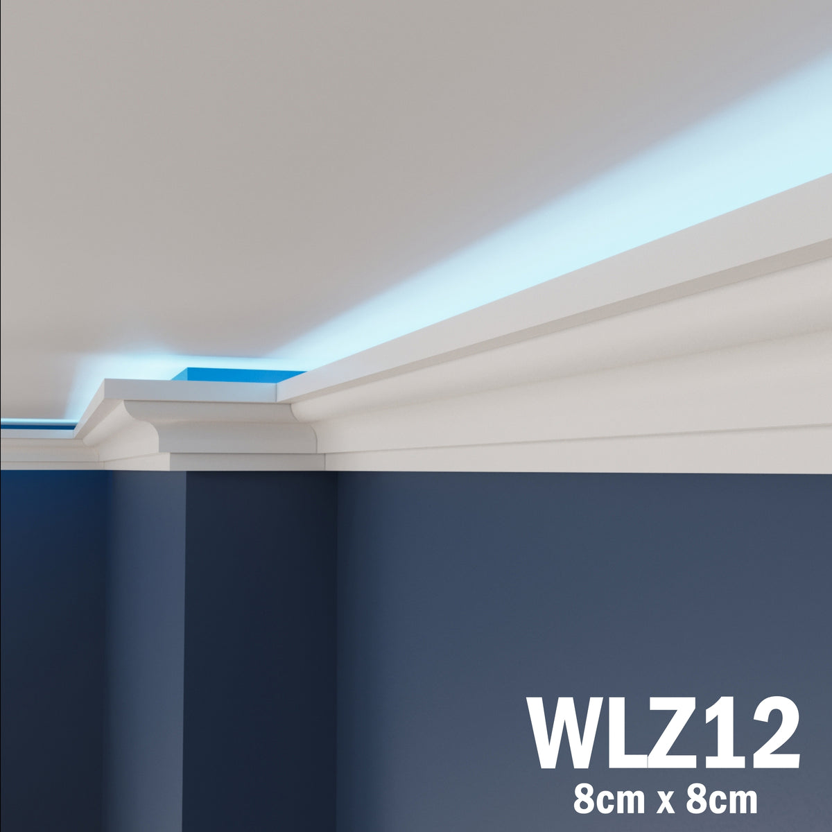 LED Coving for Ceilings Cornice XPS Extruded Polystyrene WLZ12