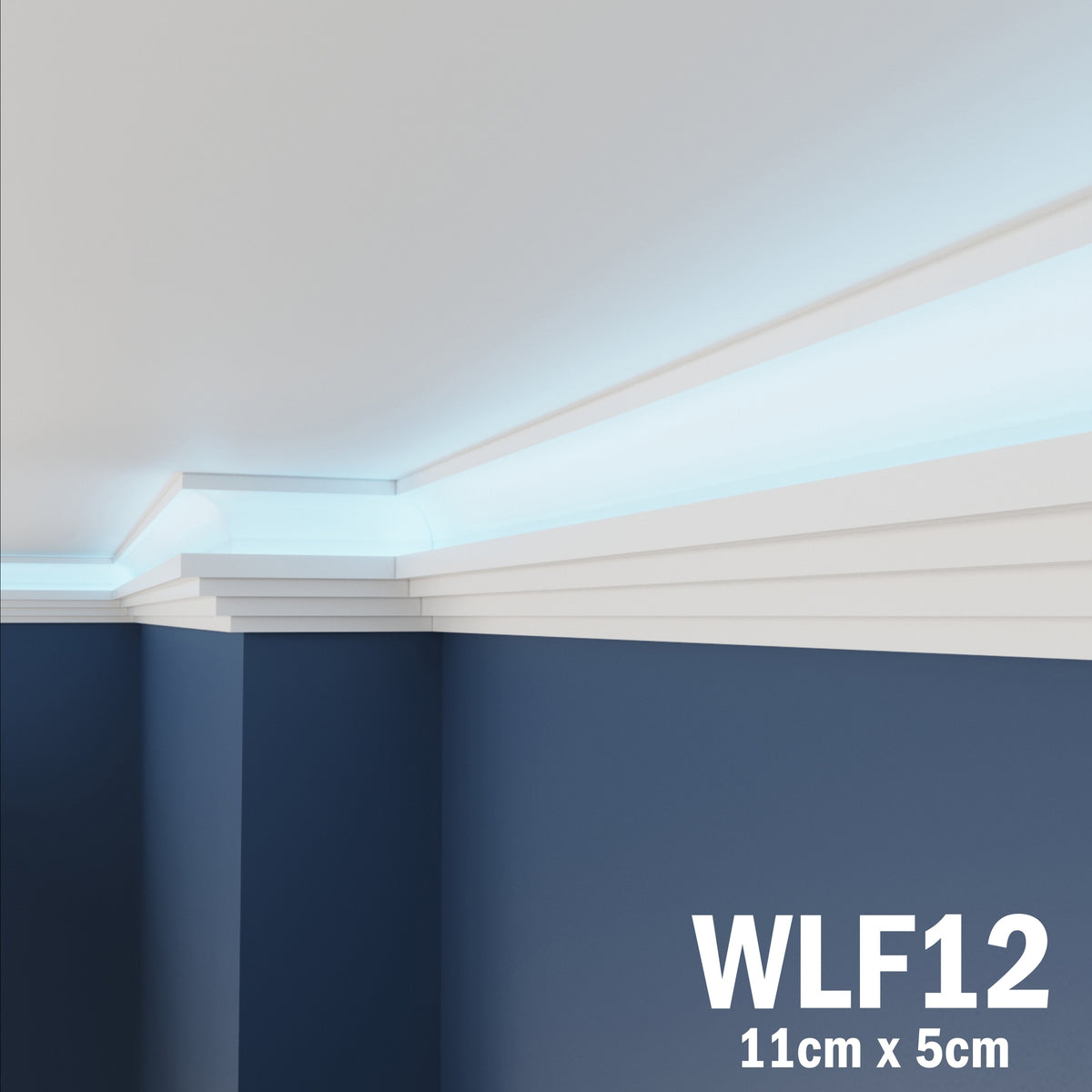 LED Coving for Ceilings Cornice XPS Extruded Polystyrene WLF12