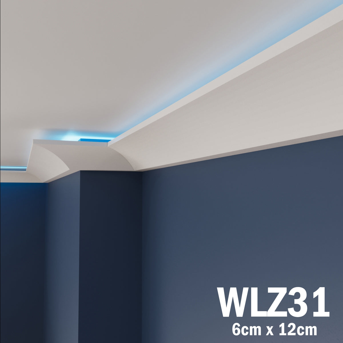 LED Coving for Ceilings Cornice XPS Extruded Polystyrene WLZ31