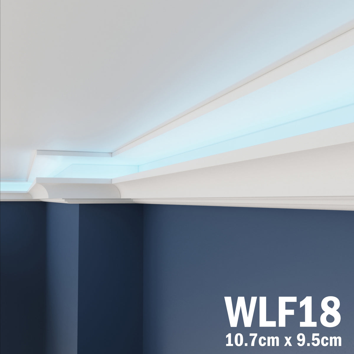 LED Coving for Ceilings Cornice XPS Extruded Polystyrene WLF18
