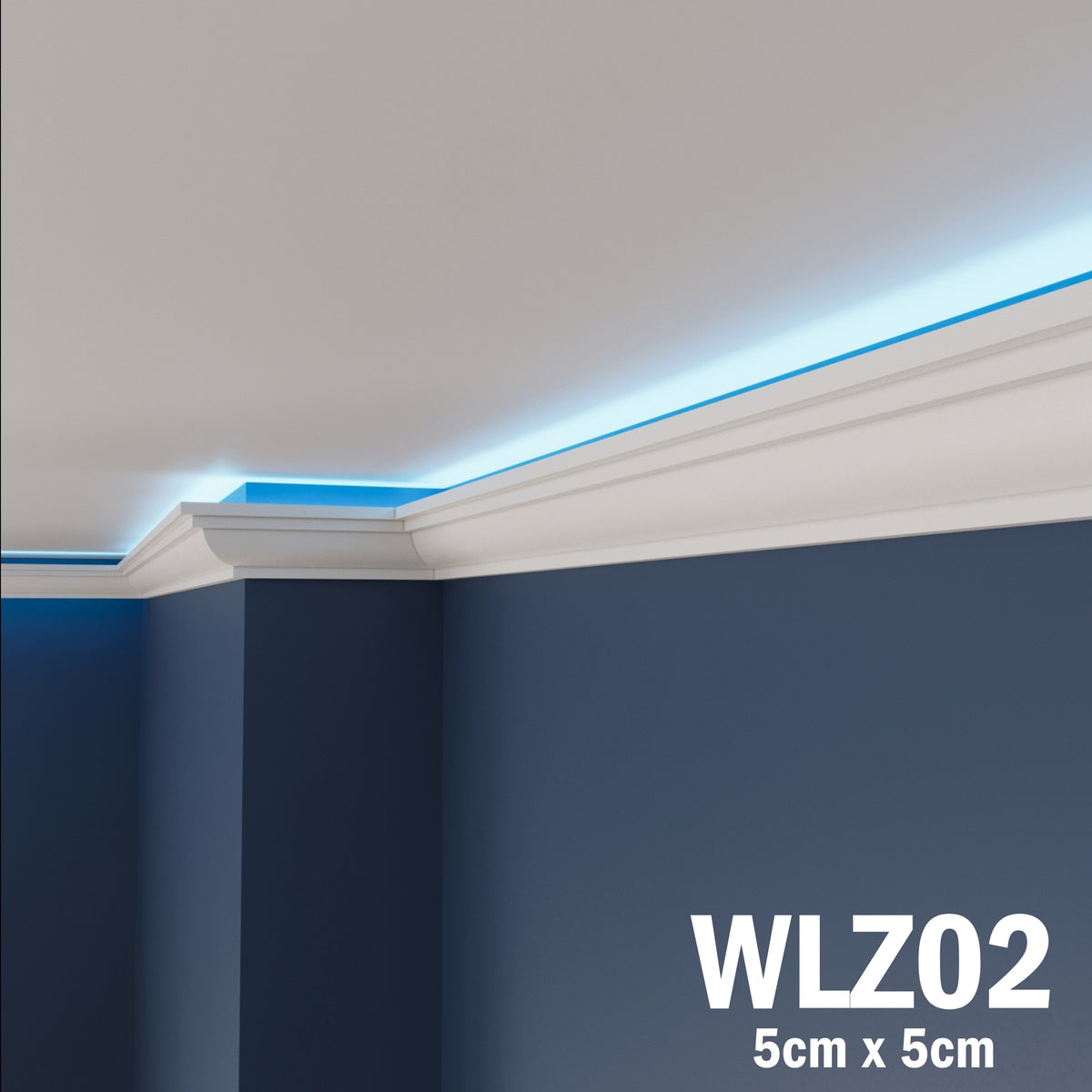 LED Coving for Ceilings Cornice XPS Extruded Polystyrene WLZ02