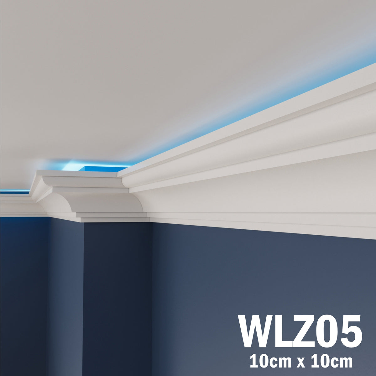 LED Coving for Ceilings Cornice XPS Extruded Polystyrene WLZ05