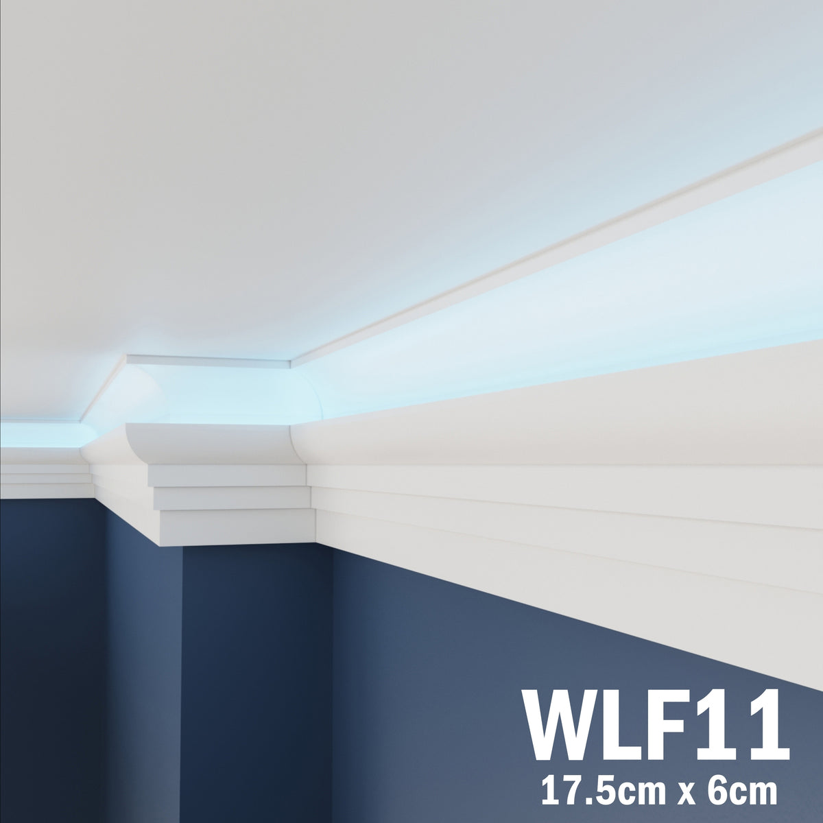 LED Coving for Ceilings Cornice XPS Extruded Polystyrene WLF11