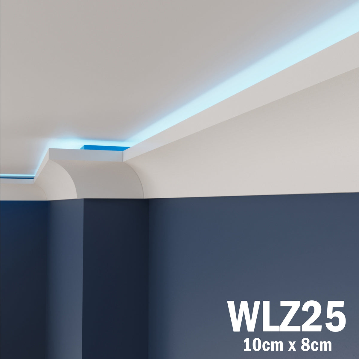 LED Coving for Ceilings Cornice XPS Extruded Polystyrene WLZ25