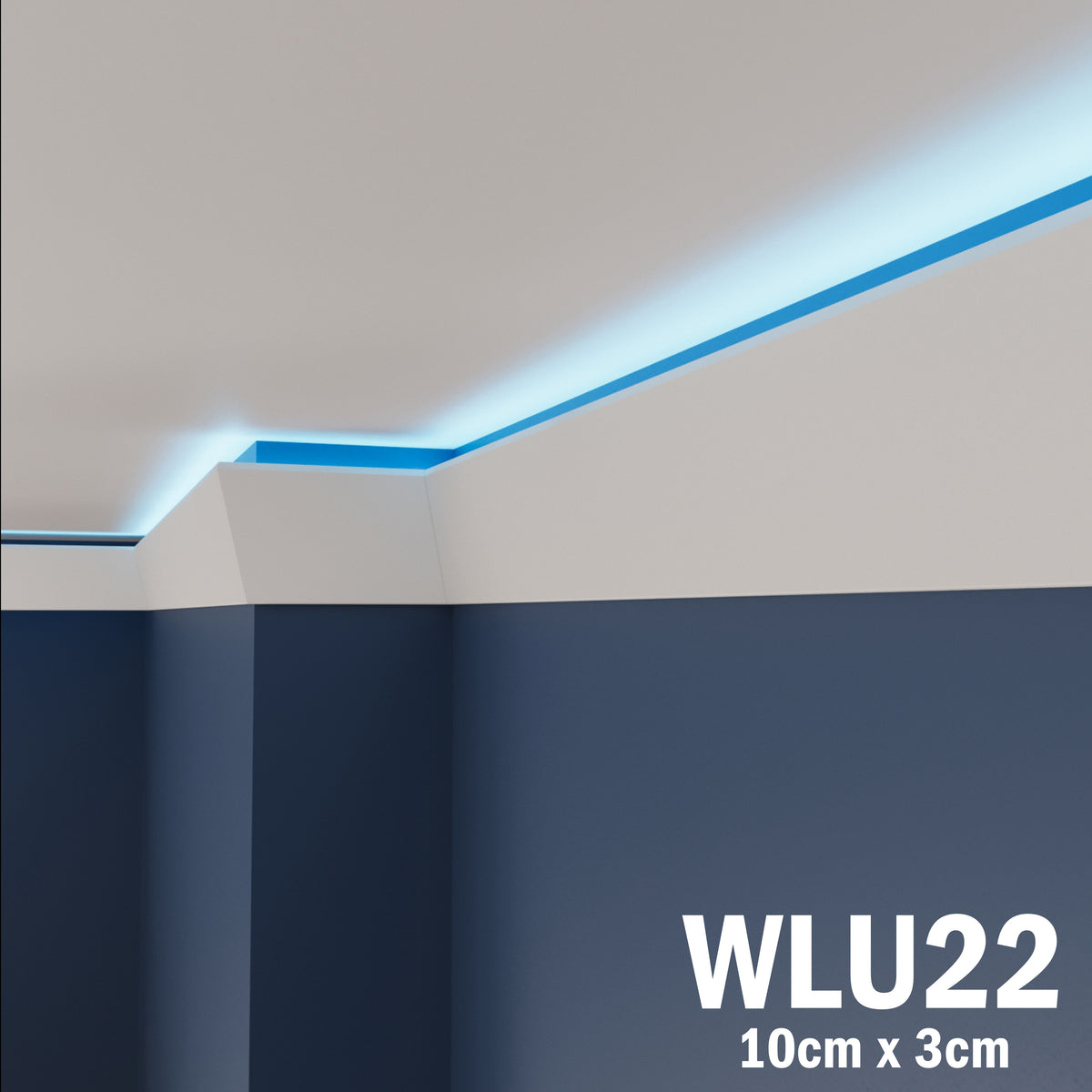 LED Coving for Ceilings Cornice XPS Extruded Polystyrene WLU22