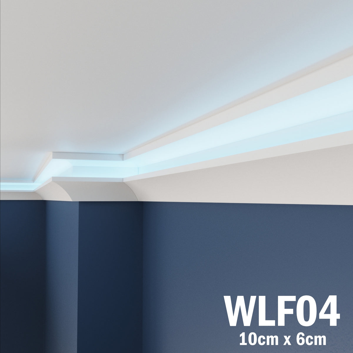 LED Coving for Ceilings Cornice XPS Extruded Polystyrene WLF04