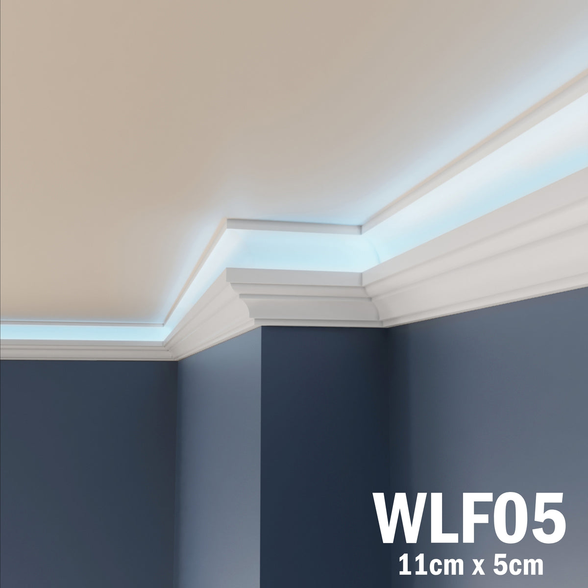 LED Coving for Ceilings Cornice XPS Extruded Polystyrene WLF05