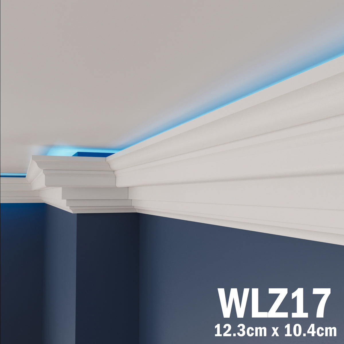 LED Coving for Ceilings Cornice XPS Extruded Polystyrene WLZ17