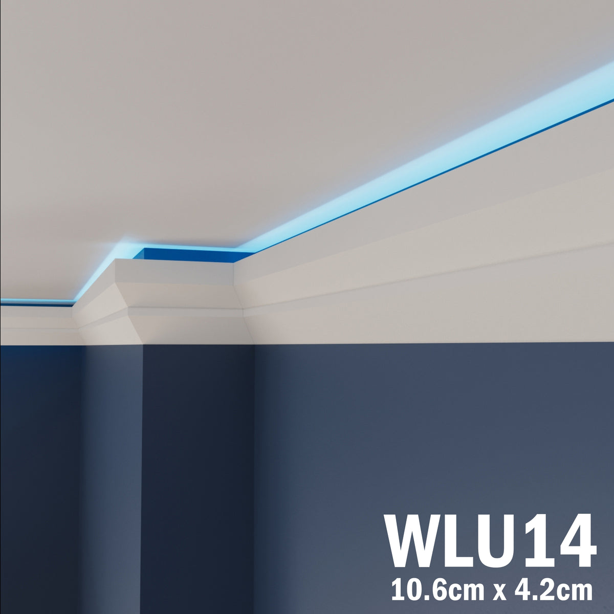 LED Coving for Ceilings Cornice XPS Extruded Polystyrene WLU14