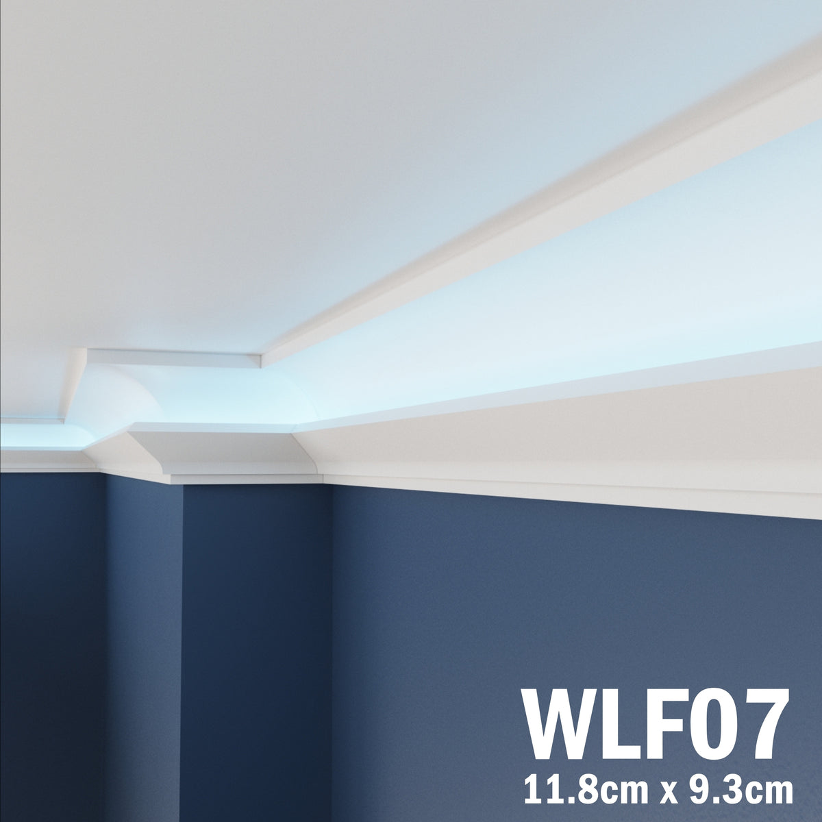 LED Coving for Ceilings Cornice XPS Extruded Polystyrene WLF07