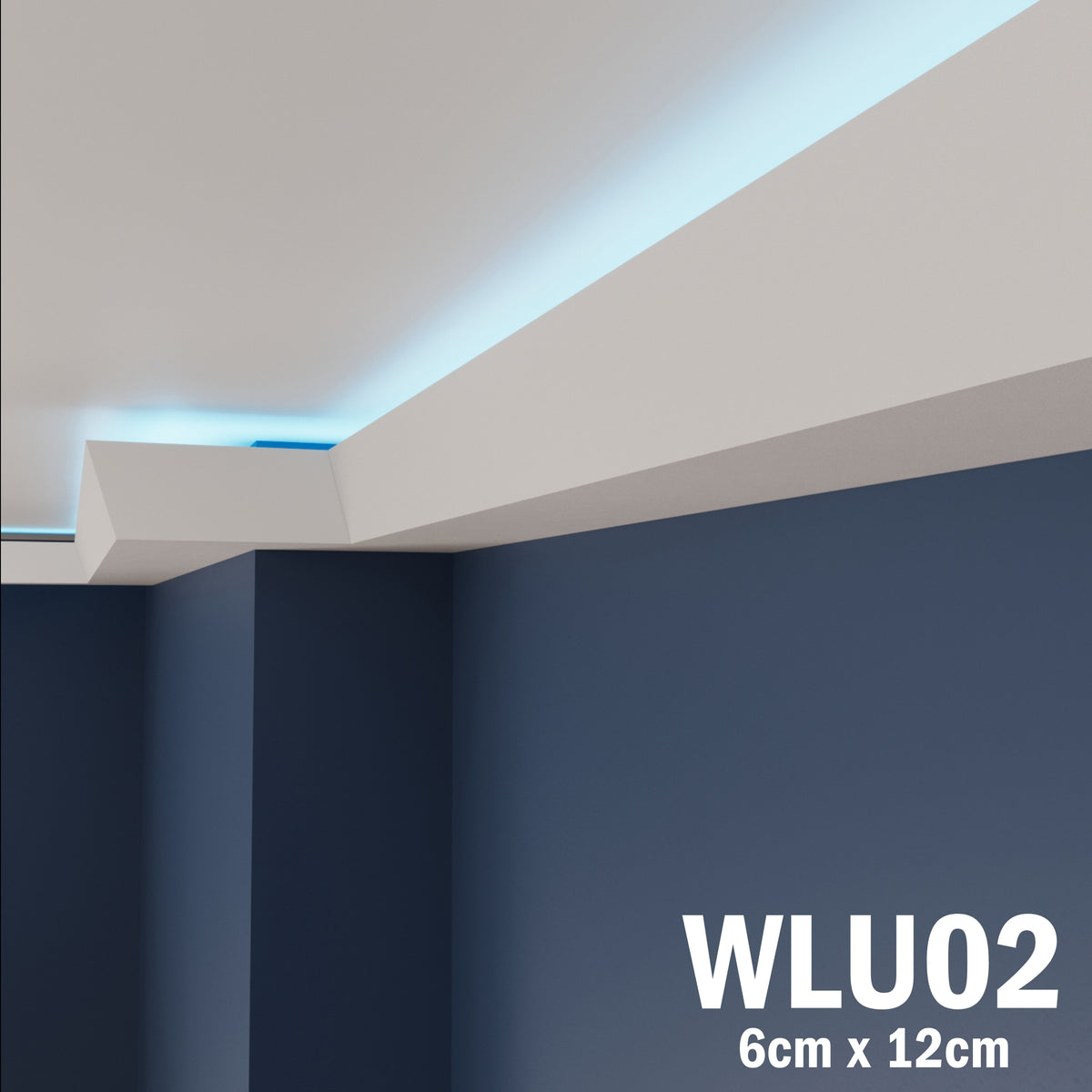 LED Coving for Ceilings Cornice XPS Extruded Polystyrene WLU02