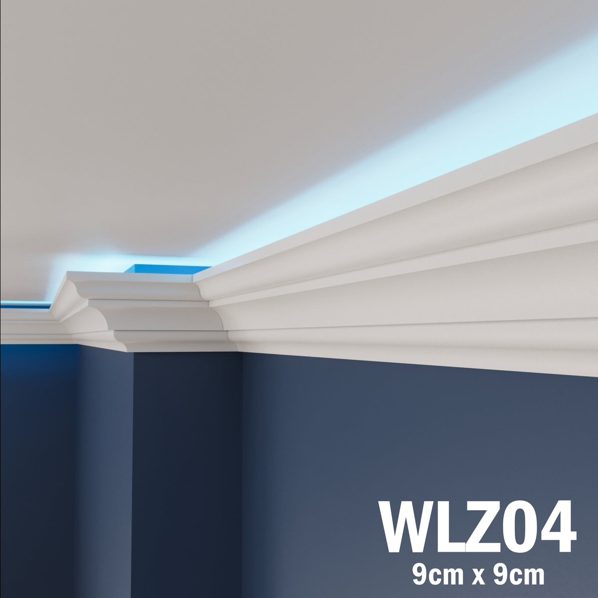LED Coving for Ceilings Cornice XPS Extruded Polystyrene WLZ04