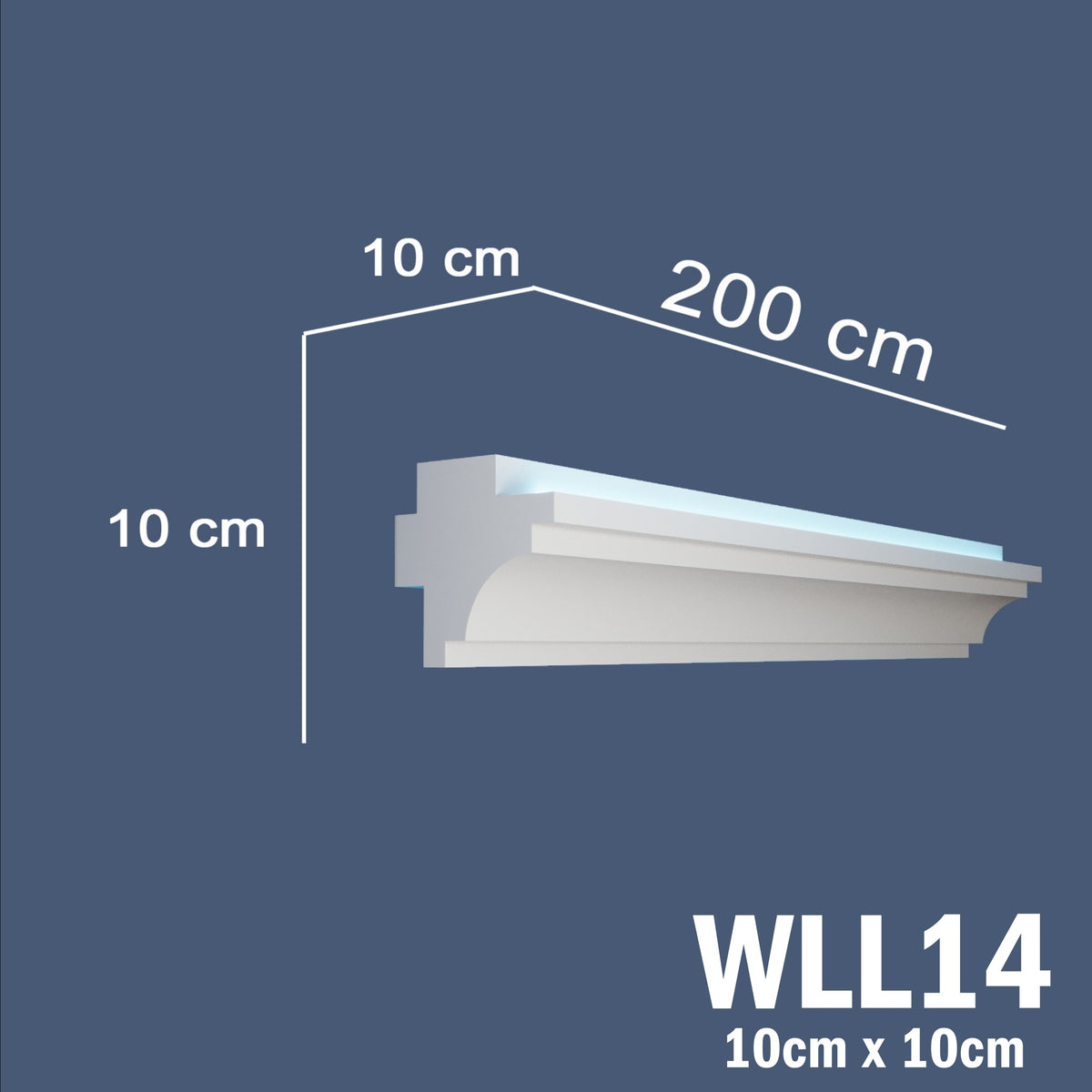 LED Coving for Ceilings Cornice XPS Extruded Polystyrene WLL14
