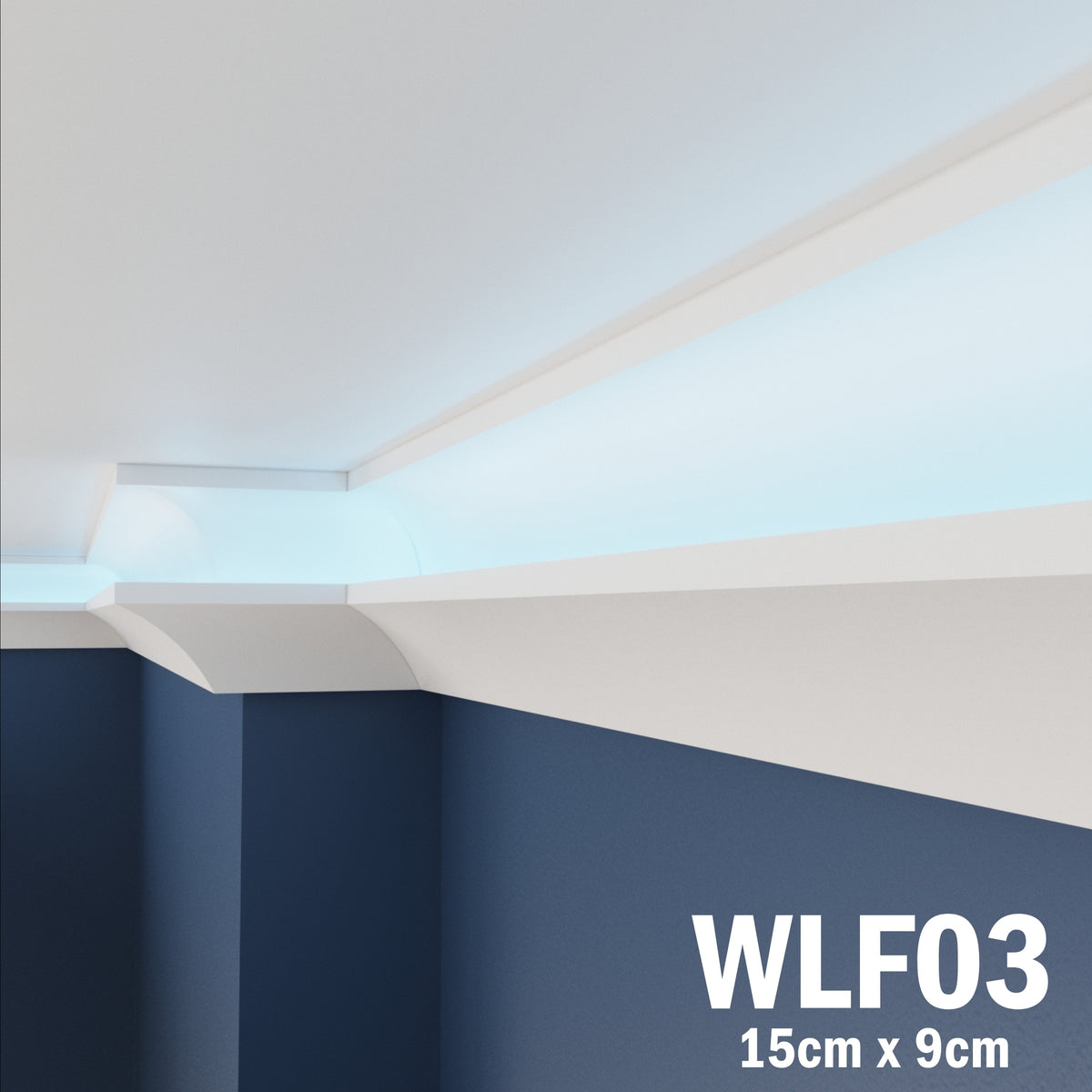 LED Coving for Ceilings Cornice XPS Extruded Polystyrene WLF03