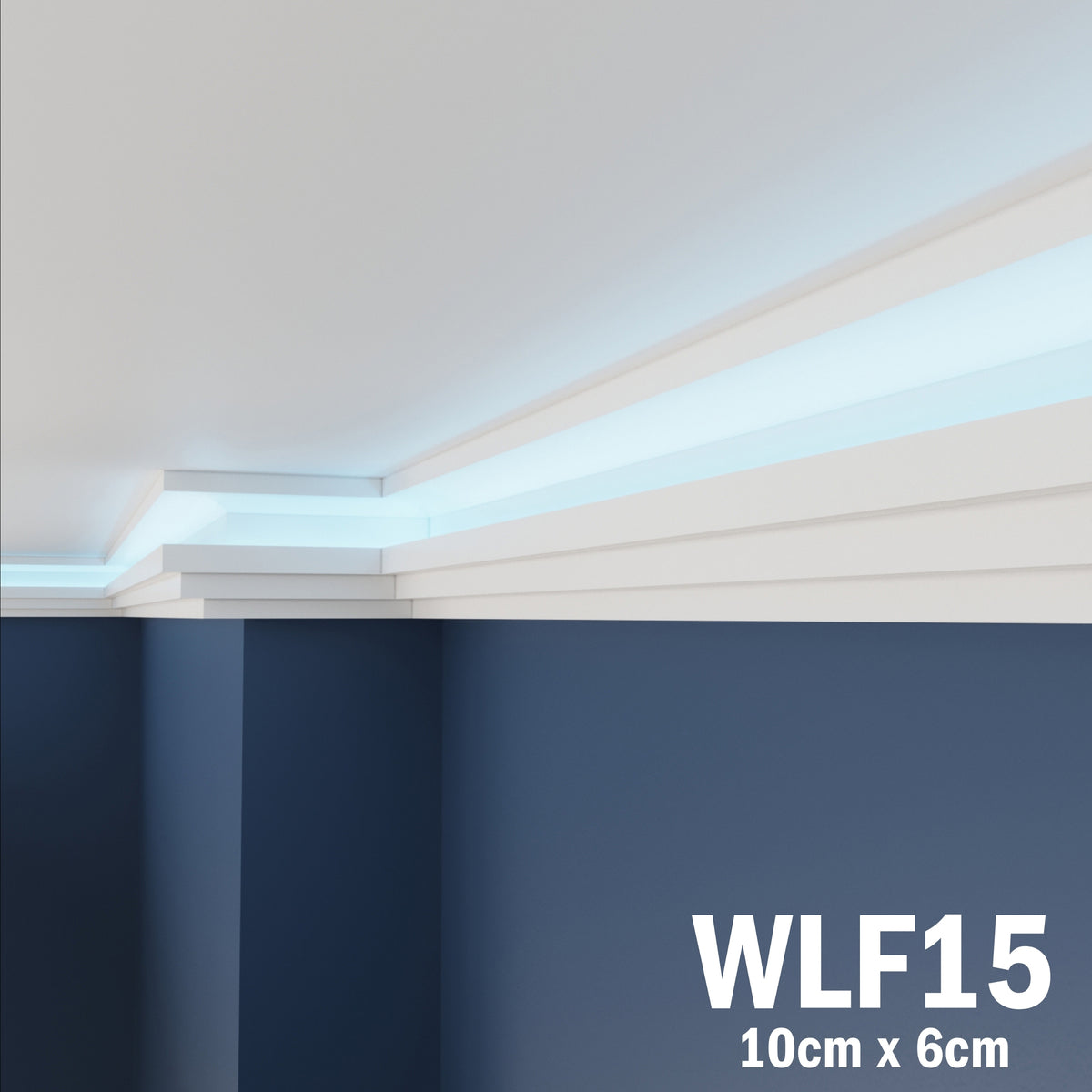 LED Coving for Ceilings Cornice XPS Extruded Polystyrene WLF15